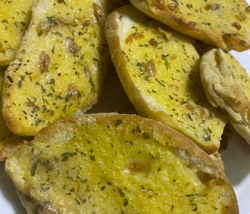 Update, Prepare Recipe Simple Garlic Bread Delicious