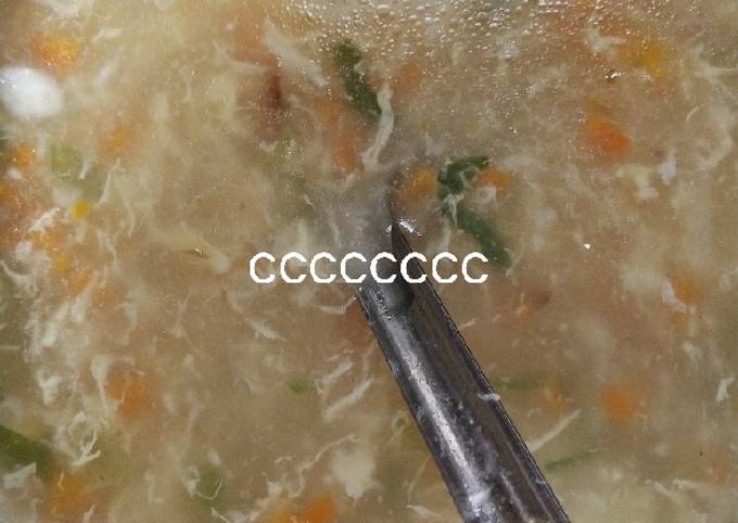 Sup jagung rumahan