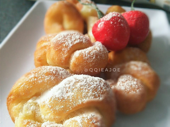 Resep Donat Kepang Eggless Anti Gagal