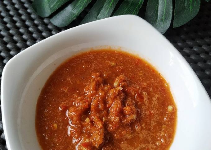 Sambel Tomat Terasi ala Warung Pecel Lele