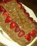 Torta de galletas tritón con frutillas