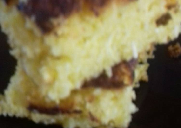 Bolo de aipim com coco