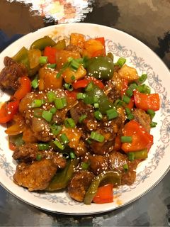 Hình của món Heo sốt chua ngọt.