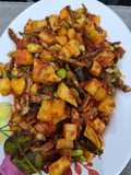 Balado kentang ikan bilih