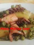 Paccheri con Totani Freschi e Piselli