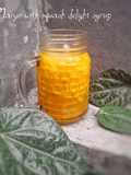 Mango with squash delight syrup