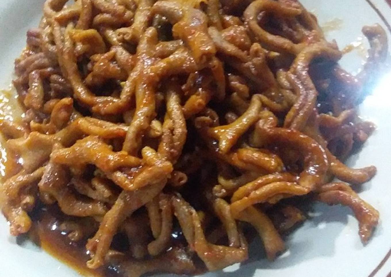 Usus ayam rica rica