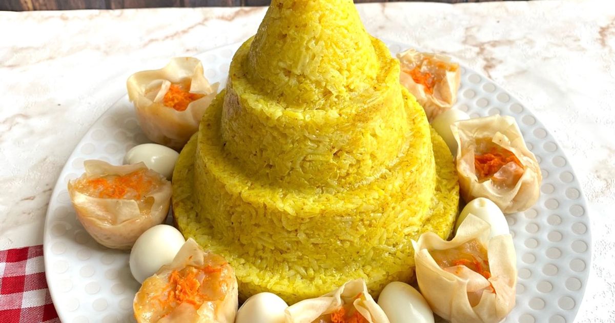 Tumpeng Nasi Ketan Simple