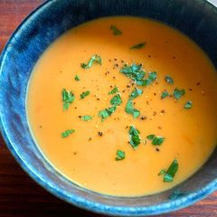 A picture of Creamy Semi Dried Tomato & Potato Soup (No Dairy).