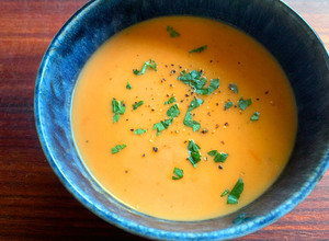 A picture of Creamy Semi Dried Tomato & Potato Soup (No Dairy).