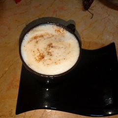 Frothy creamy coffee A picture of Frothy creamy coffee.