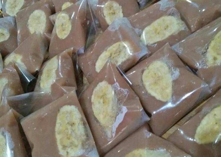 Kue nagasari pisang coklat