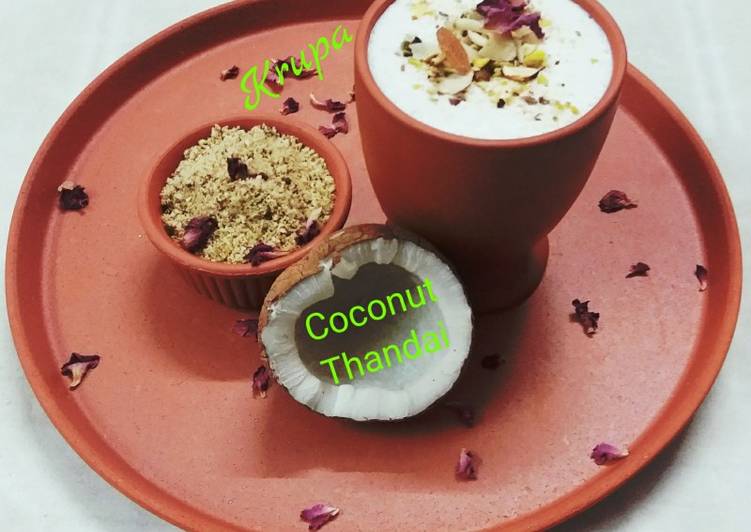 Steps to Prepare Perfect Coconut Thandai