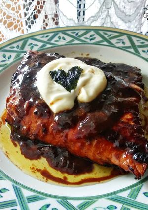 Foto resep Keto Salmon Teriyaki