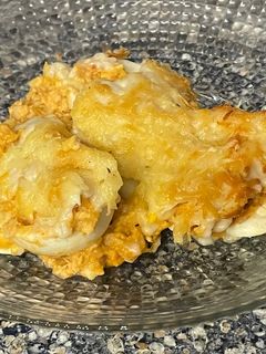 Una foto de Huevos rellenos con bechamel