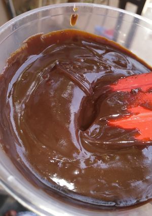 A picture of Home made chocolate.