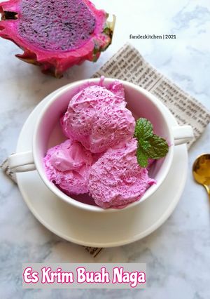 Foto resep Es Krim Buah Naga