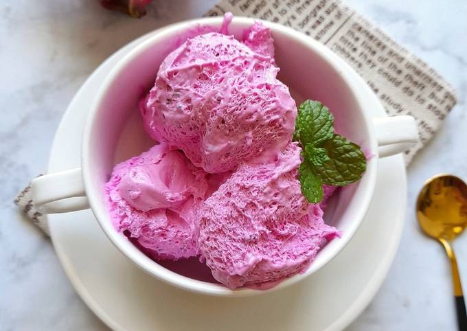 Resep Es Krim Buah Naga Stefani Dessy 