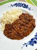 Riso bianco e fagioli neri alla messicana