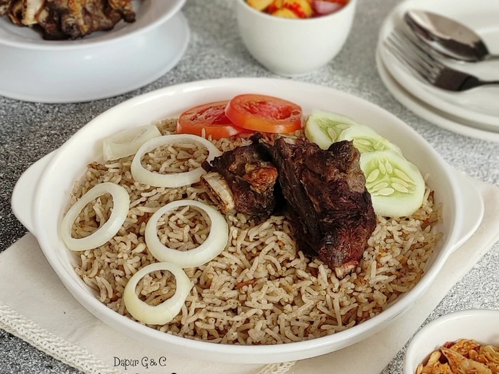 Cara Mudah Menyiapkan Resep Nasi kebuli iga sapi yang Lezat Sekali