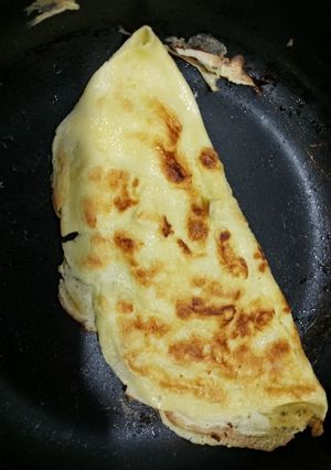 Una foto de Los crepes con chocolate