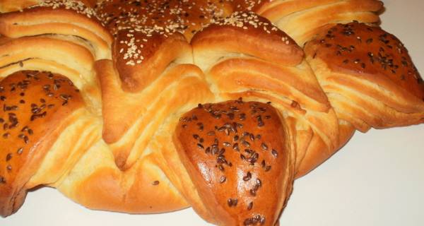 Ünnepi kenyér recept recept fotó