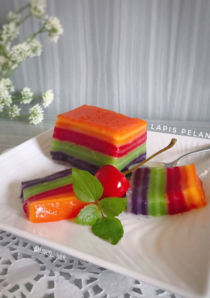 Foto resep Lapis Pelangi Simple