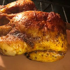 Roasted chicken A picture of Roasted chicken.