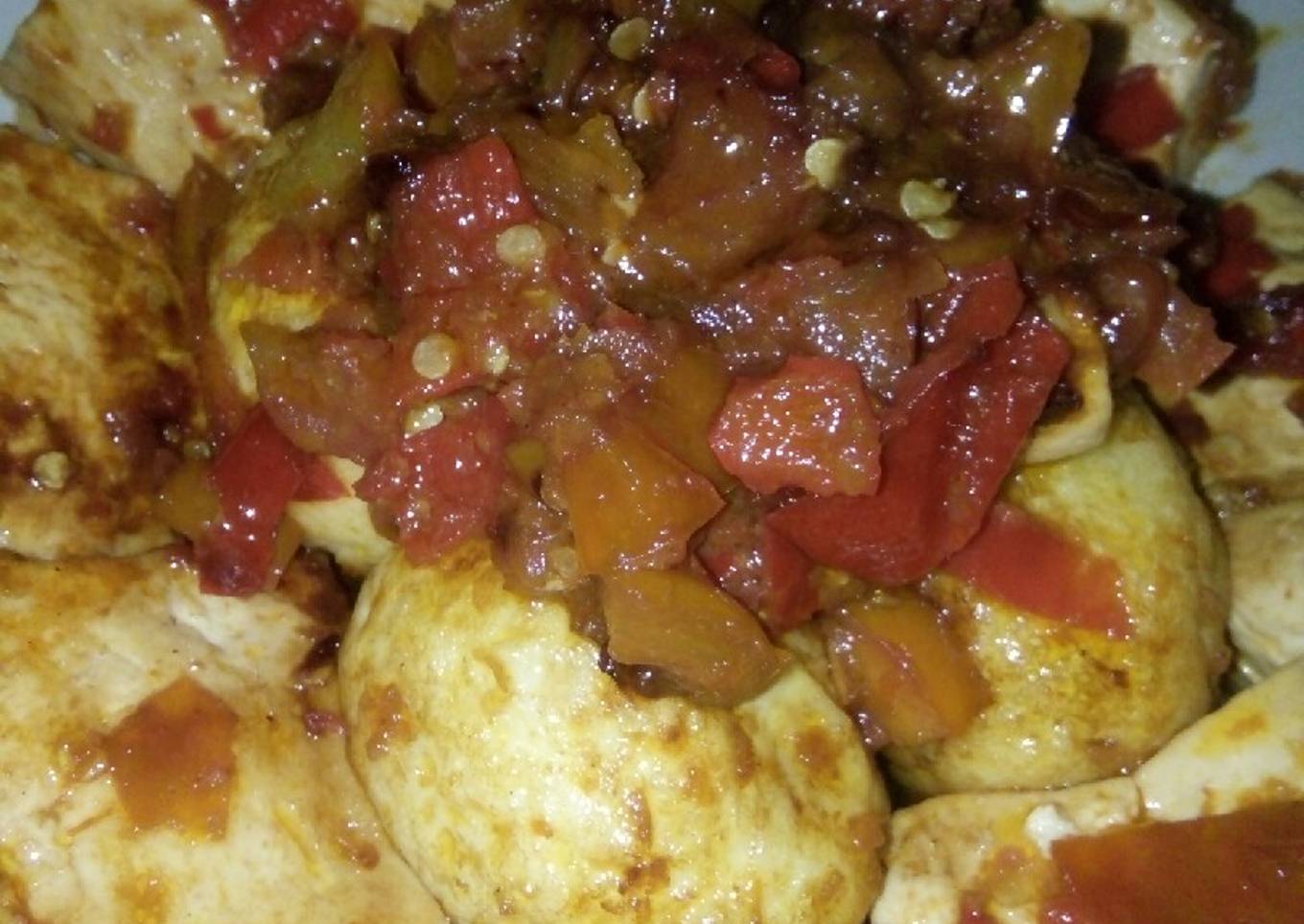 Resep Telur & Tahu Balado, Menggugah Selera