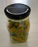 Green chilli pickle (lila marchanu athanu)