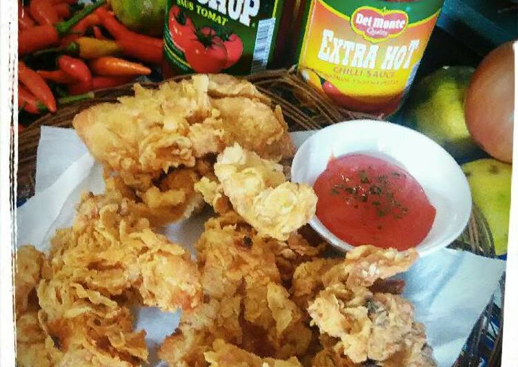 Langkah Mudah untuk Menyiapkan 🍗.Ayam goreng tepung KFC kw…kriukkk!!!🍗, Enak Banget