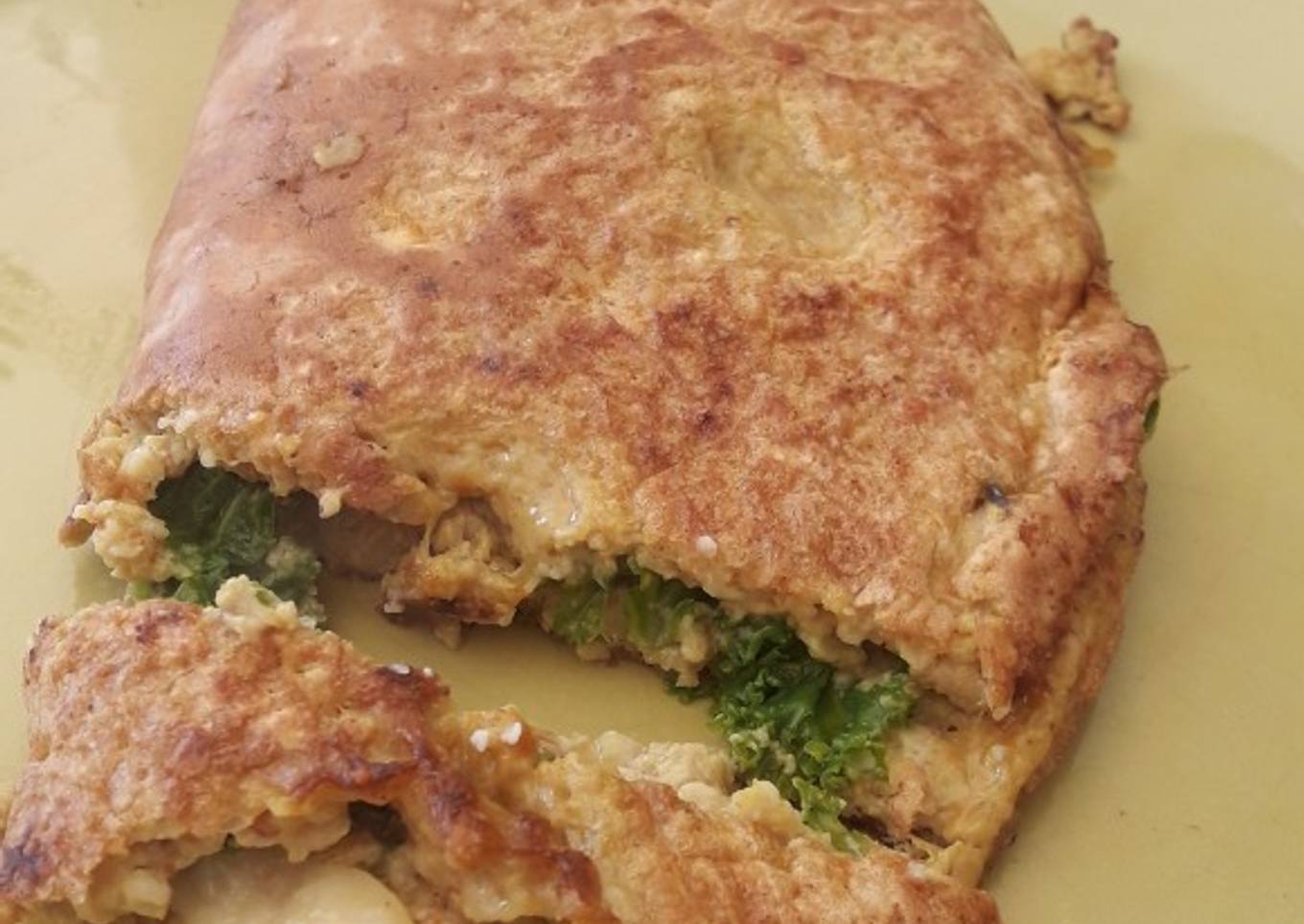 Omelette saludable de kale