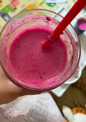Foto resep Smootie Buah Naga dan Bayam