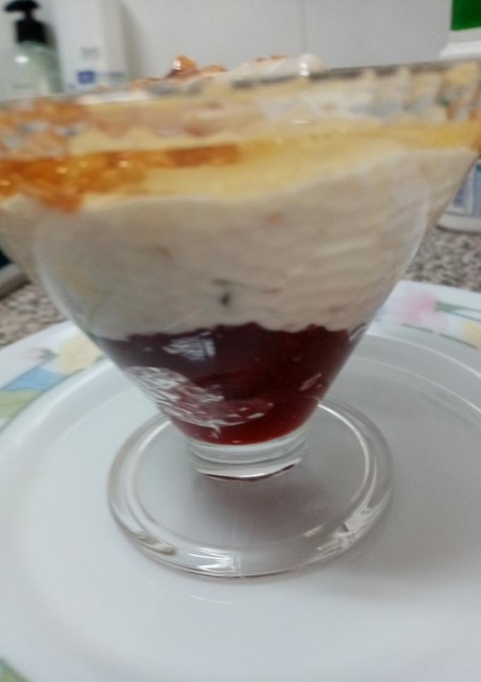 Una foto de Yogurt con frutos secos