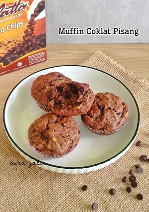 Foto resep Muffin Coklat Pisang 1 Telur