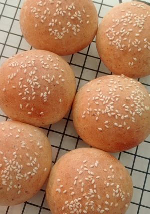 Foto resep (Sourdough Discard) Burger Bun