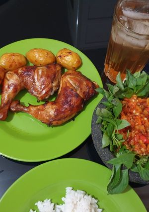 Foto resep Ayam panggang panci serbaguna (sederhana bumbu alakadarnya)