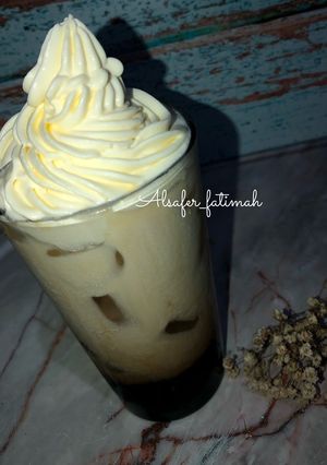 Foto resep Es Kopi Susu Whipped Cream
