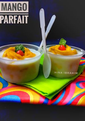 A picture of Mango Yoghurt Parfait.