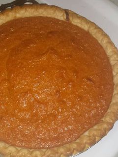 A picture of Chef Warren's Southern Sweet Potato Pie.