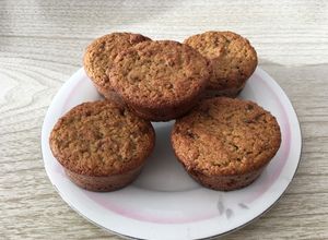 Una foto de Muffins con bagazo de almendras