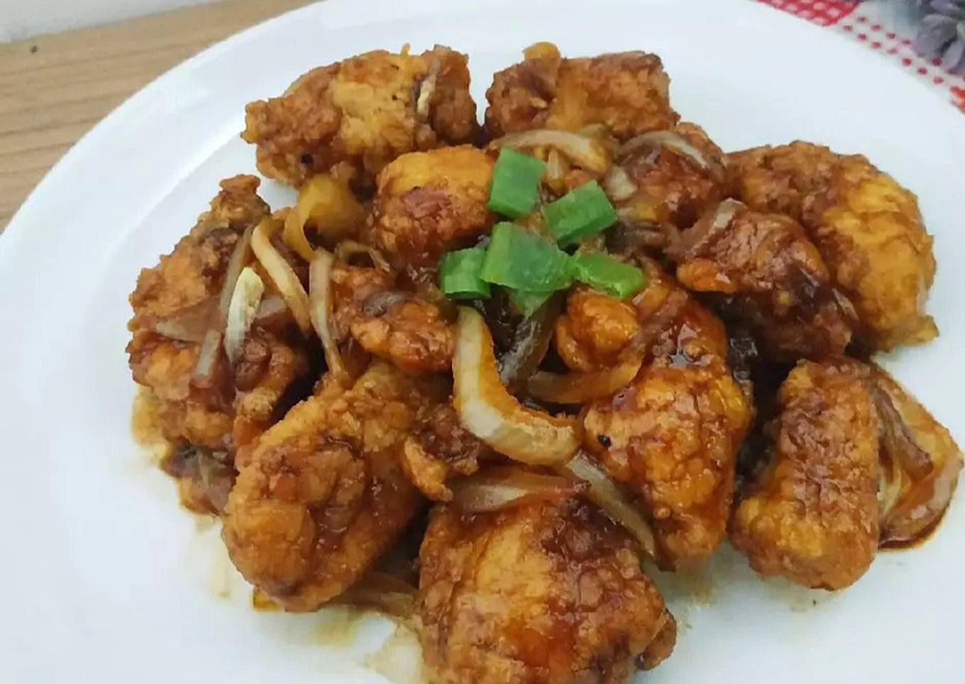 Ayam Goreng Crispy Saus Mentega