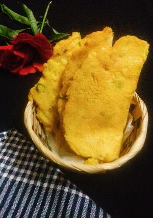 A picture of Chapri (Rice Lentil Spicy Pancake).