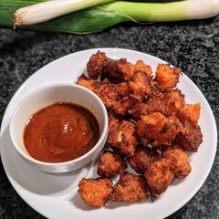 A picture of Veg Manchurian Fritters.