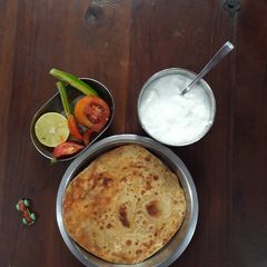 A picture of Hing zeera, masala mix parantha.