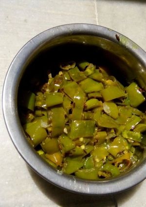 A picture of Mirchi ki Sabji.