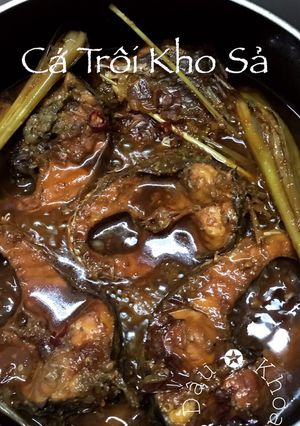 Hình của món Cá Trôi Kho Sả.