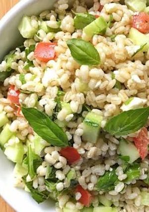 A picture of Barley salad.