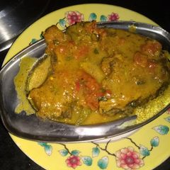 A picture of Rohu fish in sarso masala.