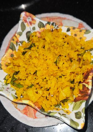 A picture of Indori Poha.